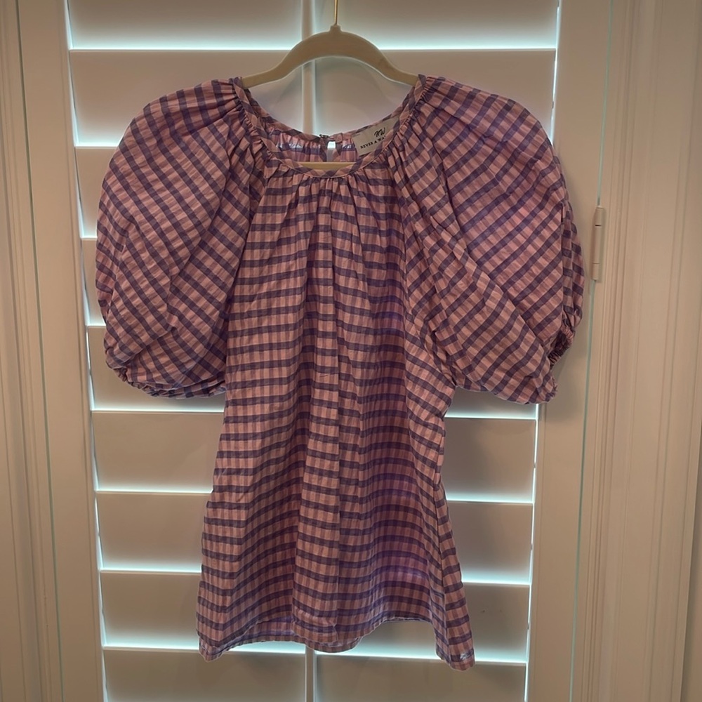 Never A Wallflower Lavender & Pink Blouse